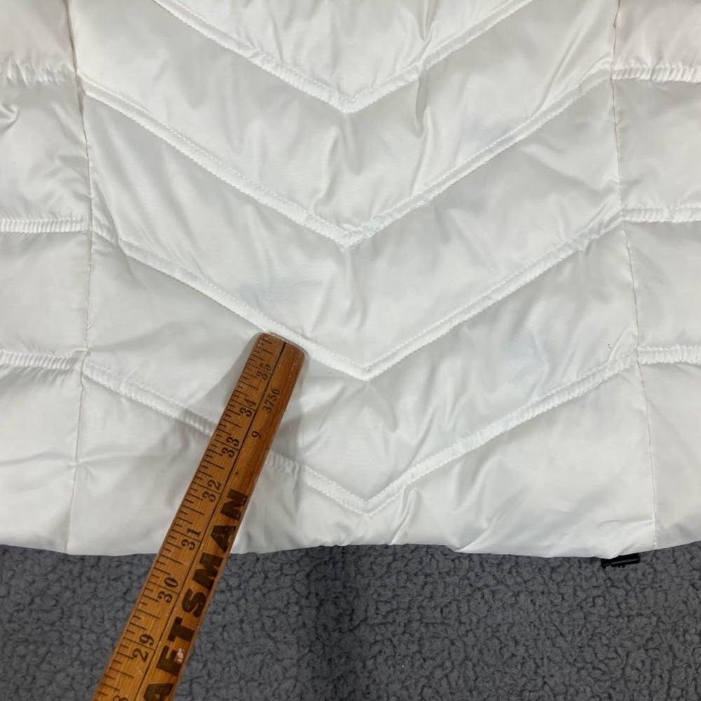 Victoria's Secret VSX Sport White 2-in-1 Down Puffer Jacket Hooded Small NWT - Picture 5 of 11
